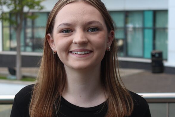 Jess Lambden, a T Level Business Management and Administration student at Bracknell and Wokingham College. 